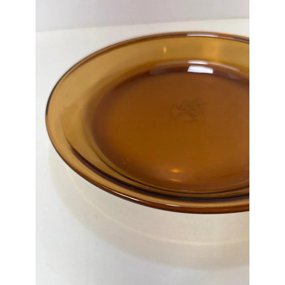 Anchor Hocking Fire King 9 Inch Amber Glass‎ Pie Plate Pan 460 Made USA Vintage